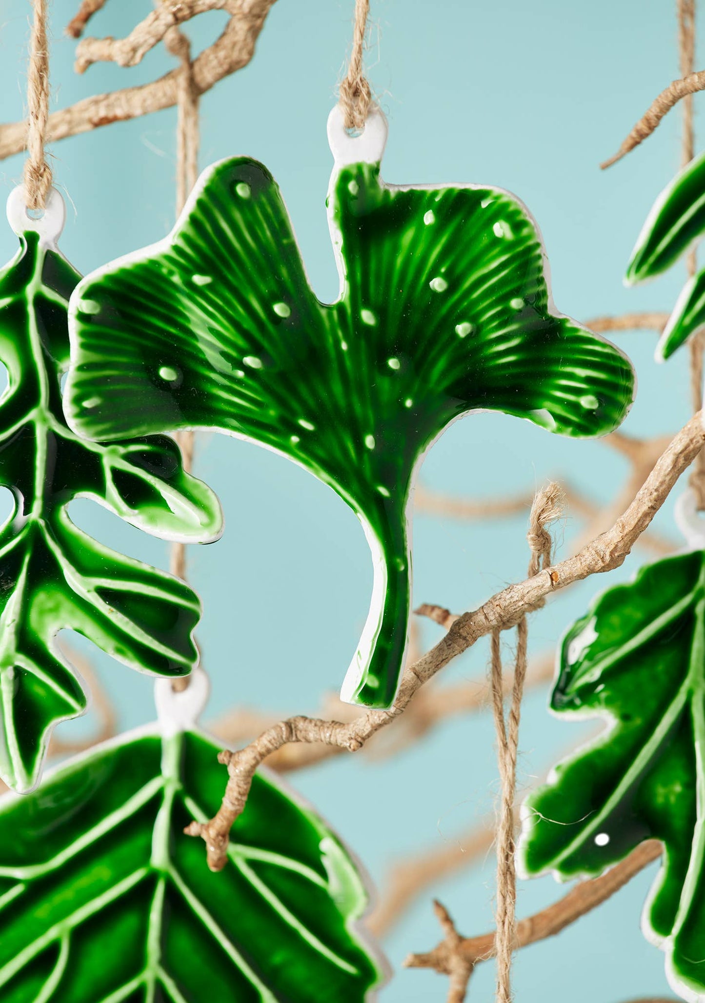 Namaste - Botanical Leaf Enamel Decoration