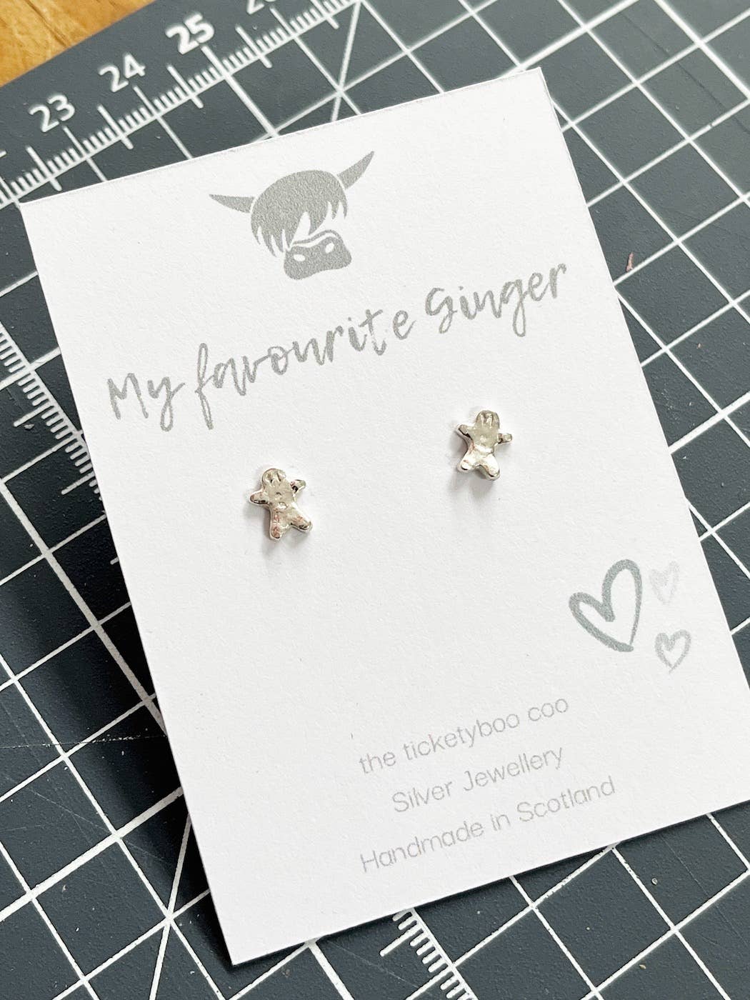 Silver Gingerbreadmen Earrings: Mixed Pack