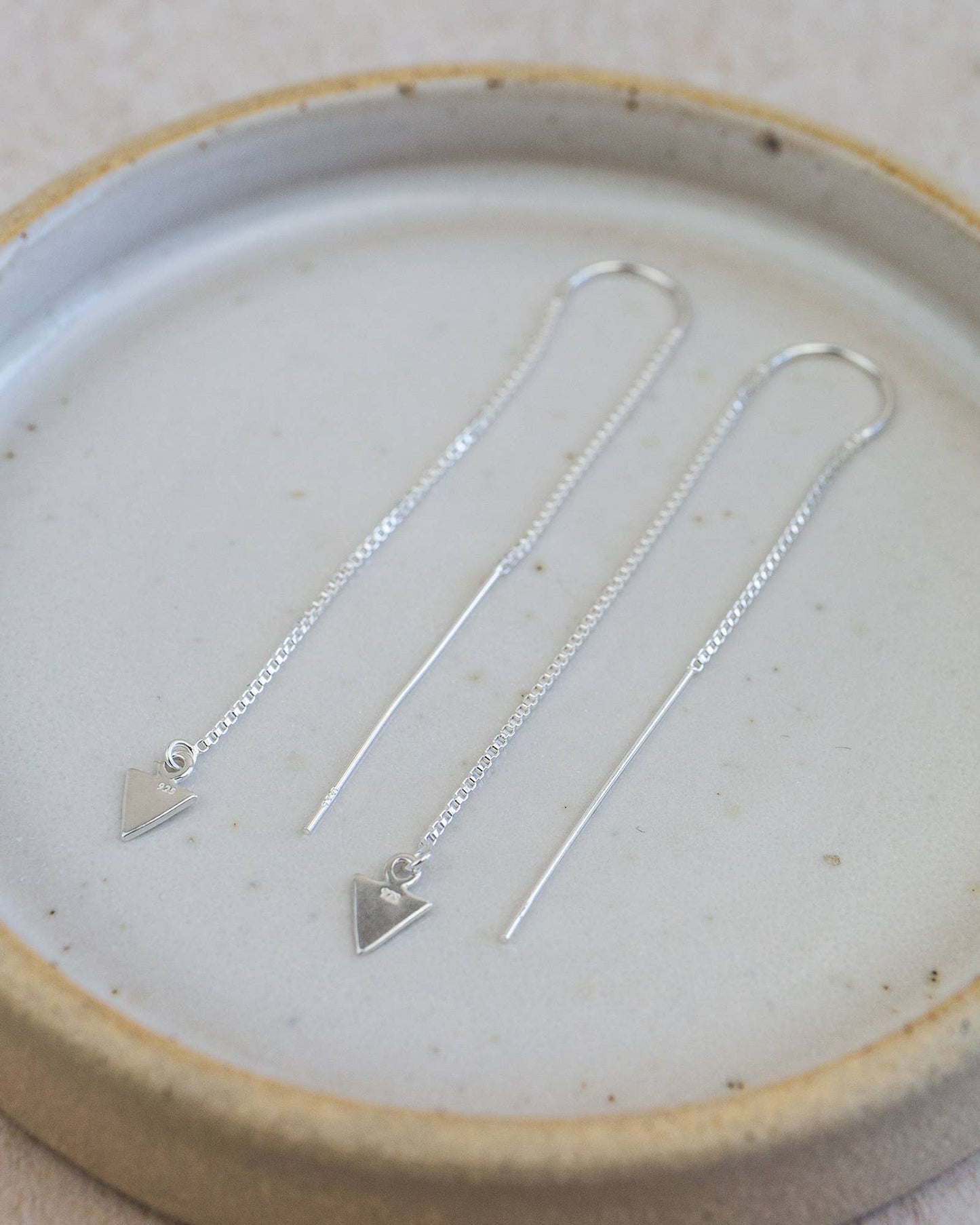 Lucy Kemp - Sterling Silver Threader Earrings With Charms