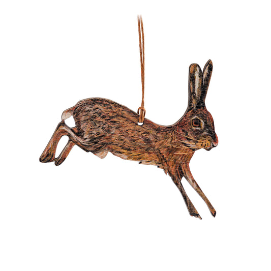 Clare O’Neill Artworks - Leaping  hare birch plywood decoration