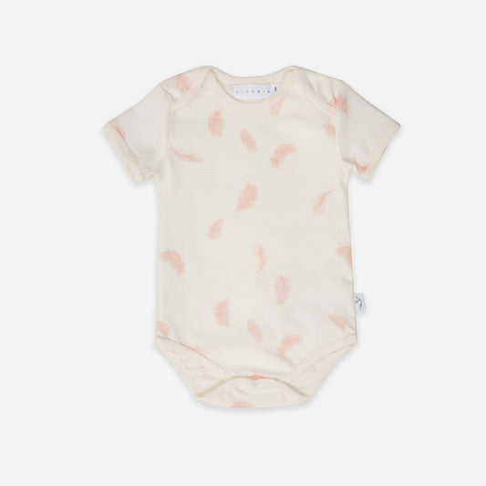 Ciconia Organics Falling Feather Bodysuit: 3-6M