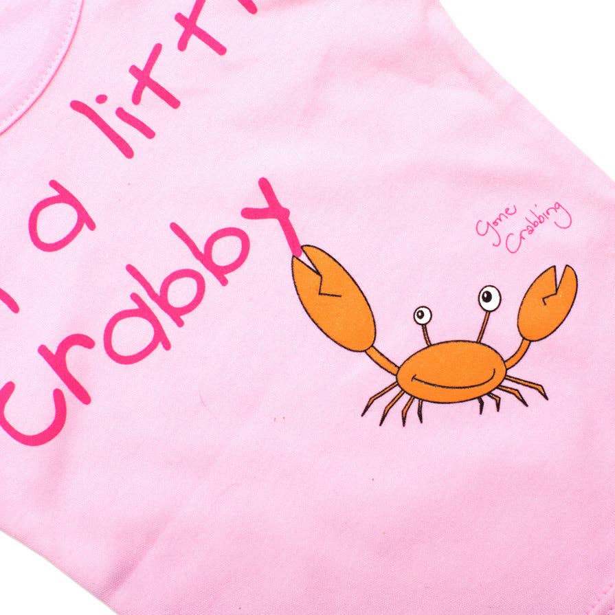 I'm A Little Crabby Baby T-Shirt - Pink: Age 2-3