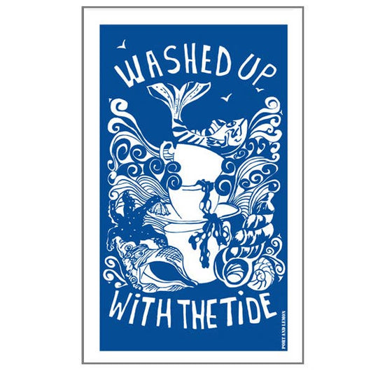 Port & Lemon - Washed up with the Tide Tea Towel by Port and Lemon