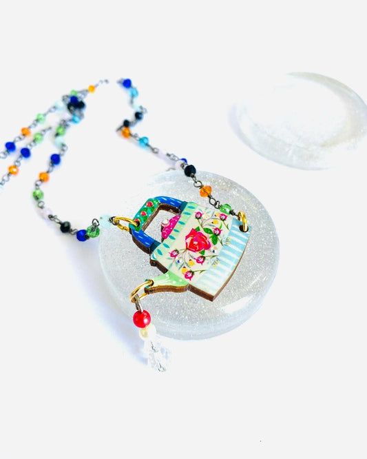 Rosie Rose Parker - Little teapot statement necklace