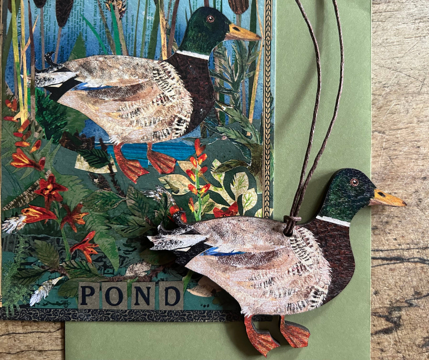 Clare O’Neill Artworks - Mallard birch plywood decoration 