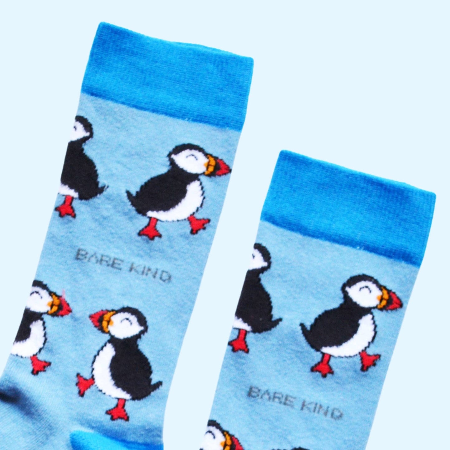 Bare Kind - Blue Puffin Socks