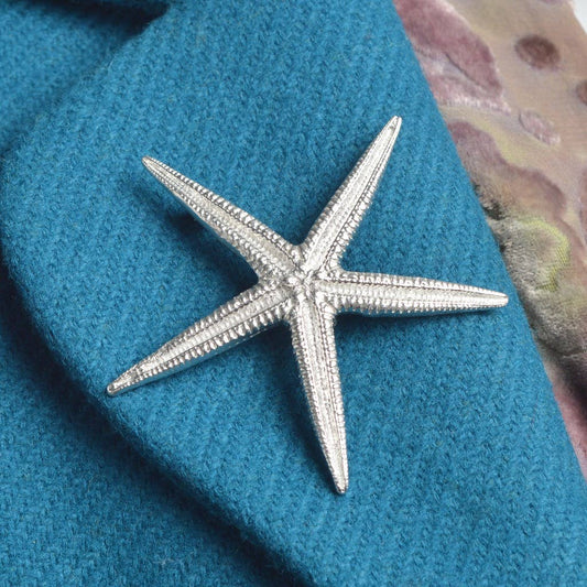 Glover & Smith - Starfish Brooch, English Pewter Gifts