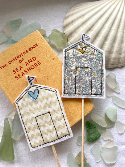 Girl Friday Embroidery - Beach hut decoration