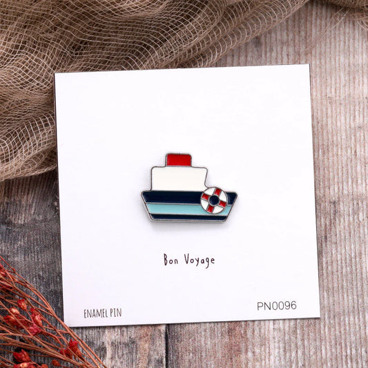 Attic Creations Bon Voyage Enamel Pin