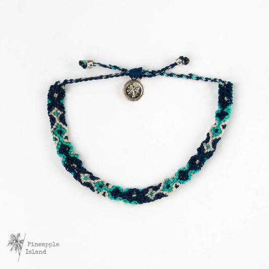 Pineapple Island - Leme Surf Bracelet, Braided Bracelet, by Pineapple Island : Midnight