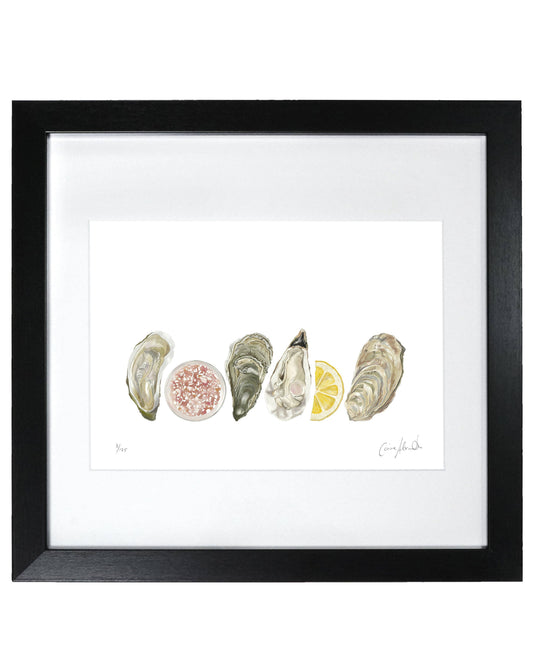 Oyster Print - Framed Artwork - Seaside - Food Lover