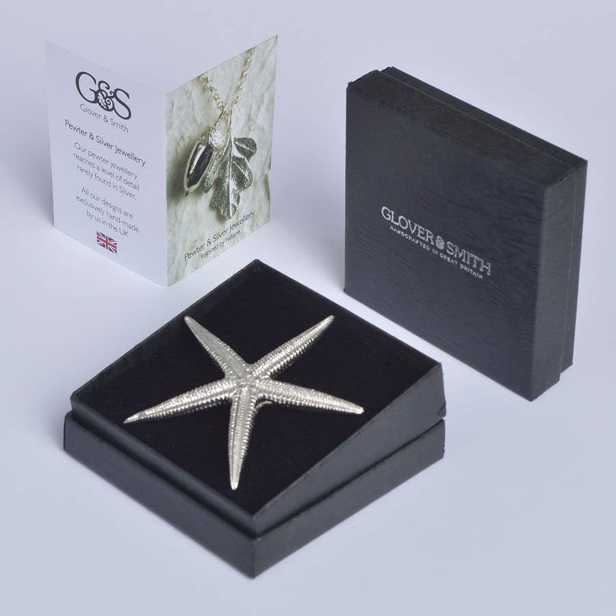 Starfish Brooch, English Pewter Gifts