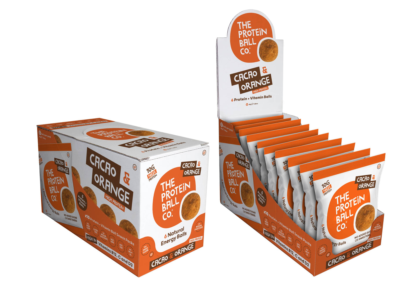 Cacao & Orange Protein Balls 10 x 45g