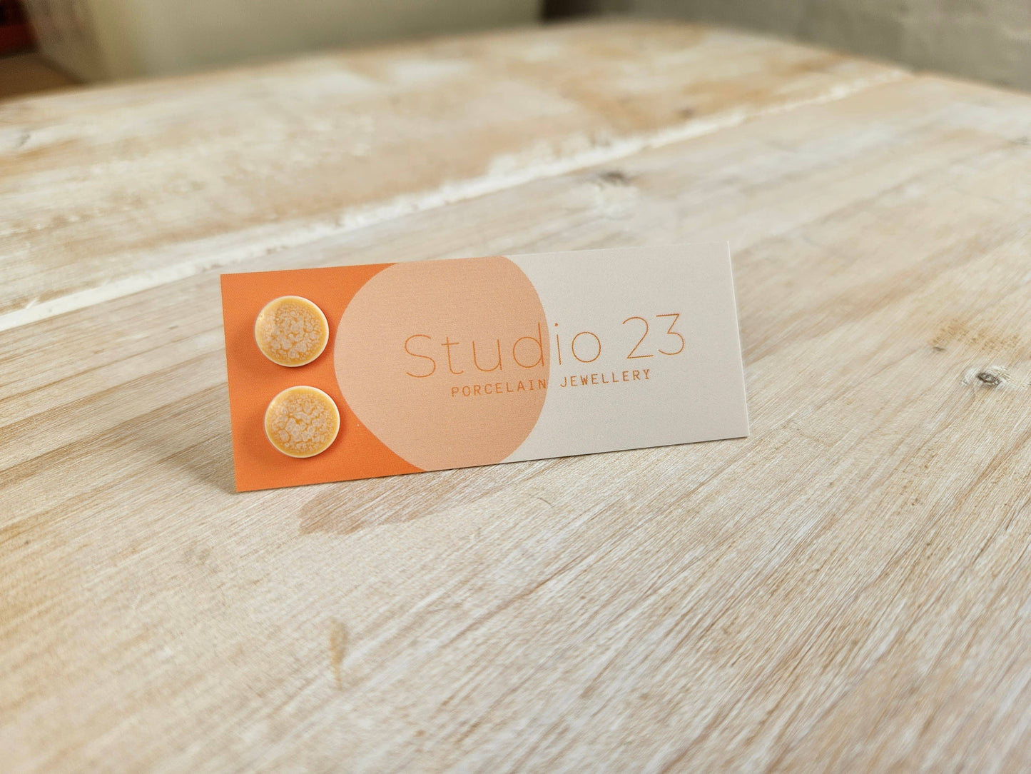 Studio 23 Ceramics - Stud Circle Earring Pair