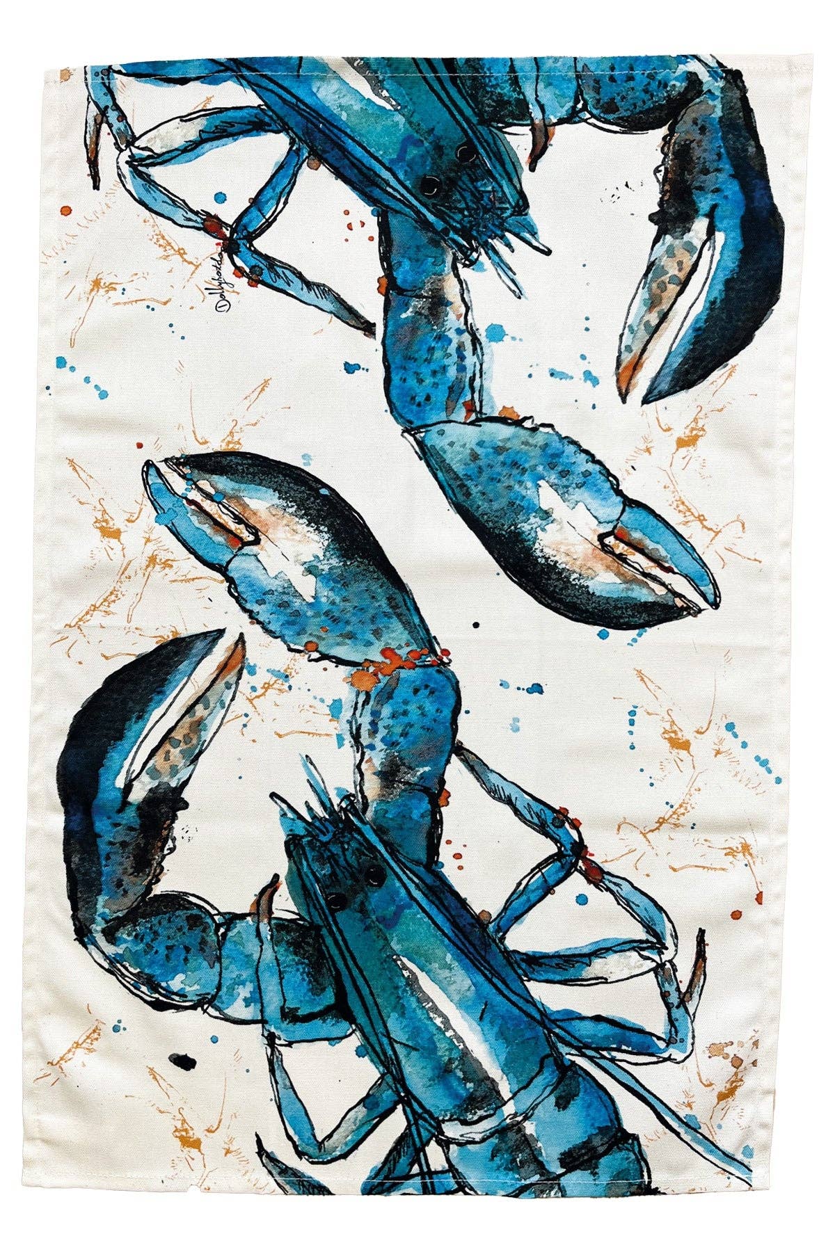 Blue Lobster Tea Towel