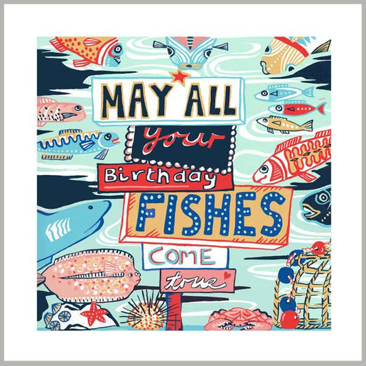 Port & Lemon - Birthday Fishes Greetings Card