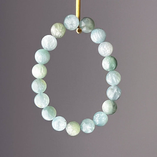 Ninaouity - Heart Chakra Light Green Lepidolite Crystal Bracelet