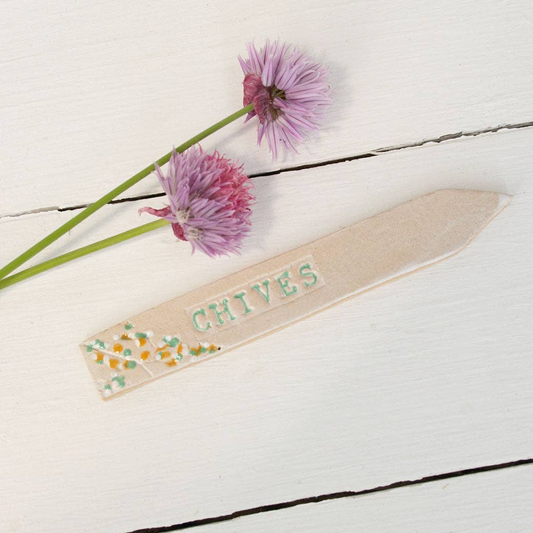 Floral Herb and Vegetable Markers