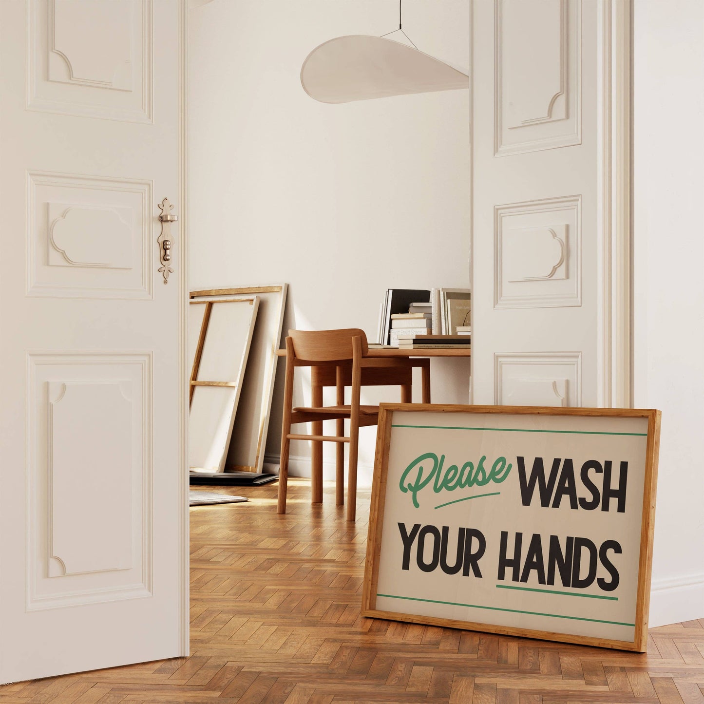 Lune Club - Please Wash Your Hands Retro Print