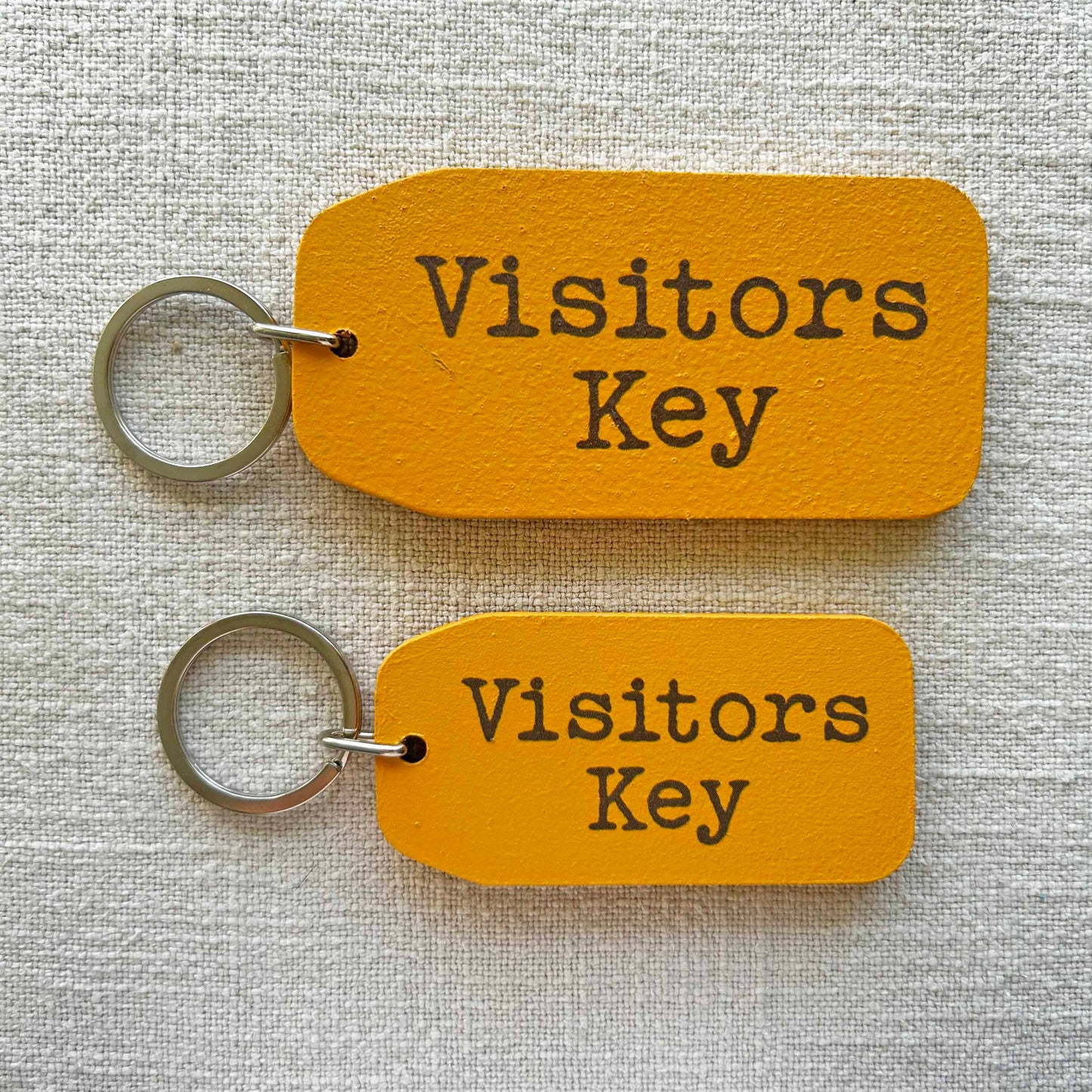 The Wooden Postcard Company - VISITORS KEY Wooden Key Tag