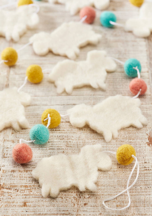 Namaste - Felt Sheep Garland