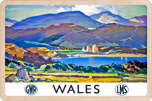 The Wooden Postcard Company - WALES sustainable wood magnet