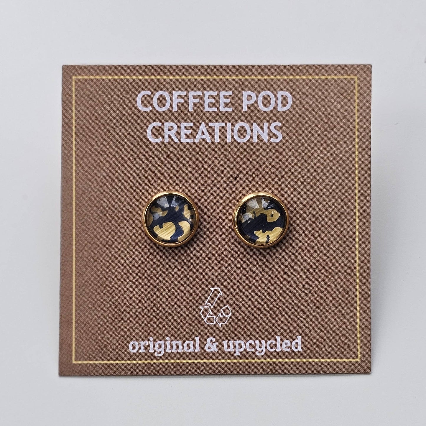 Coffee Pod Creations - Eco Friendly Stud Earrings - Handmade from Coffee Pods