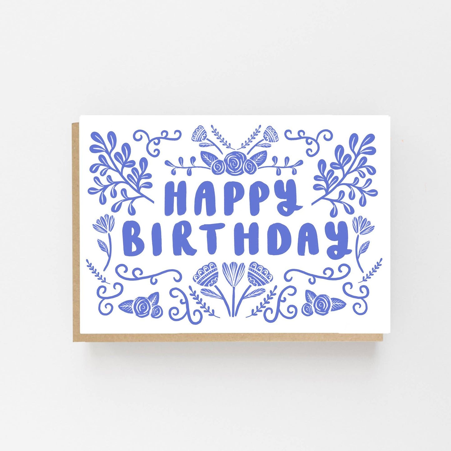 Lomond Paper Co - Happy Birthday - Folk Blue