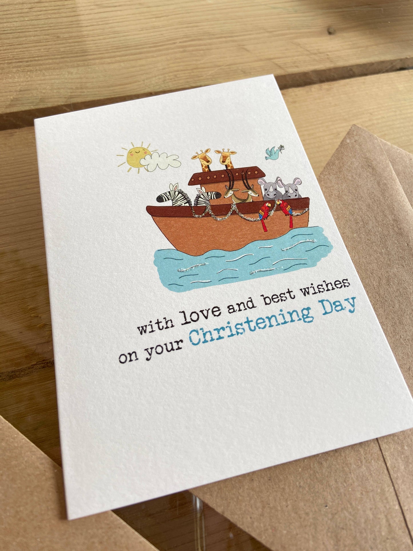 With Love On Your Christening Day - Greetings Card