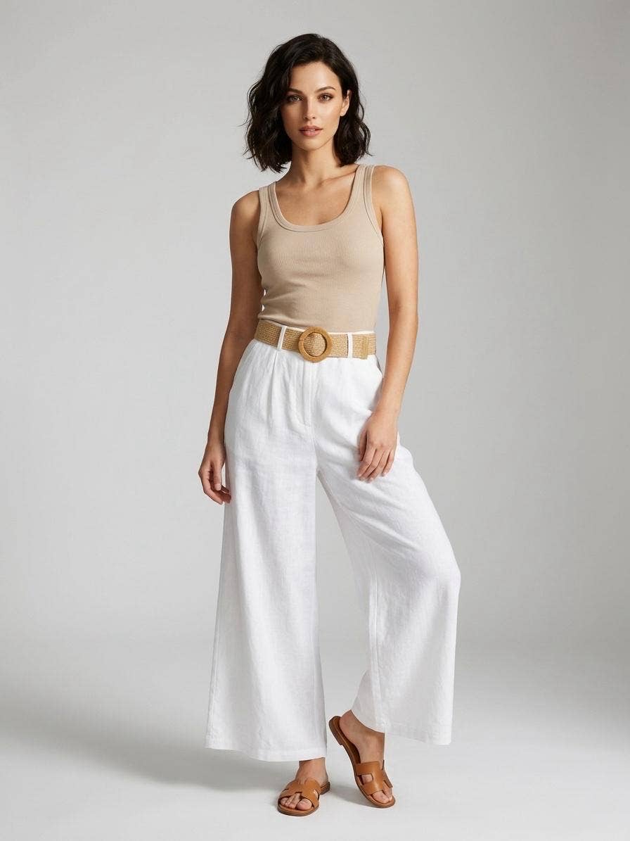 Summer Belted Wide Leg