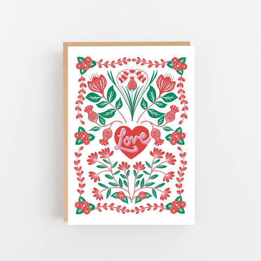 Lomond Paper Co - Pretty Love Card - Colour