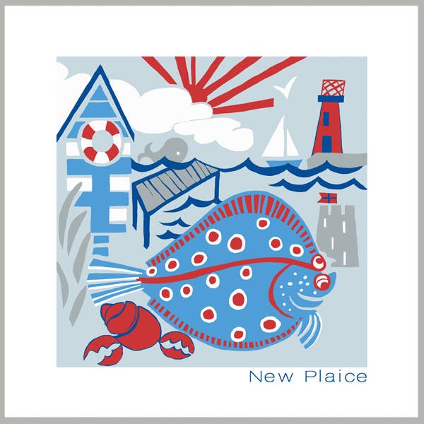 Port & Lemon - New Plaice Greetings Card