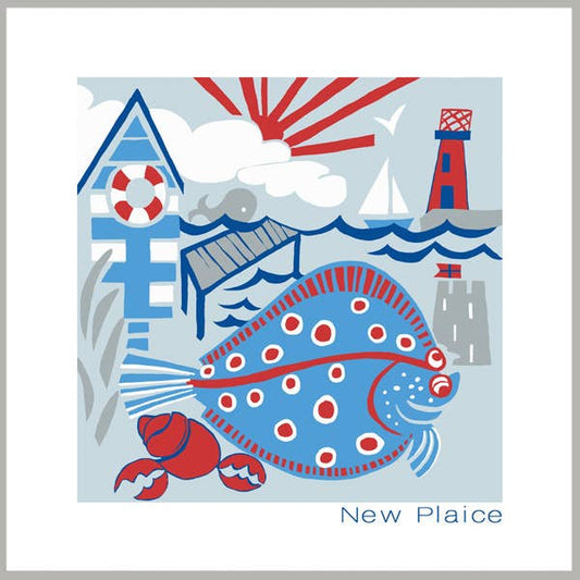 Port & Lemon - New Plaice Greetings Card