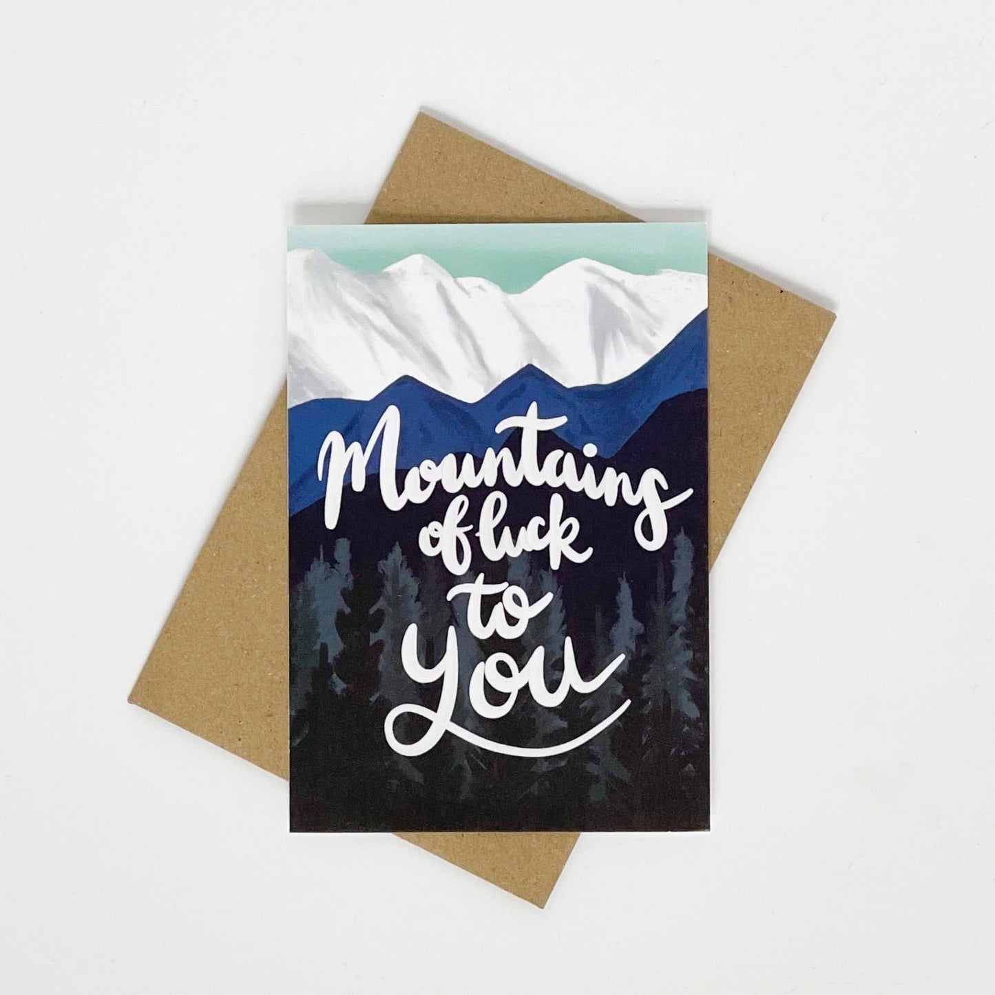 Lomond Paper Co - Mountains of Luck To You Card