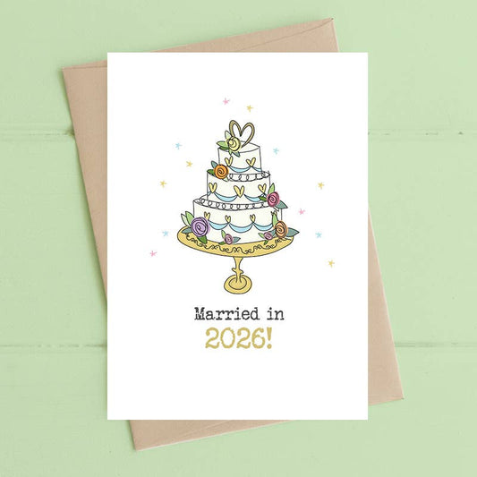 Dandelion Stationery - Married in 2026! - Greetings Card