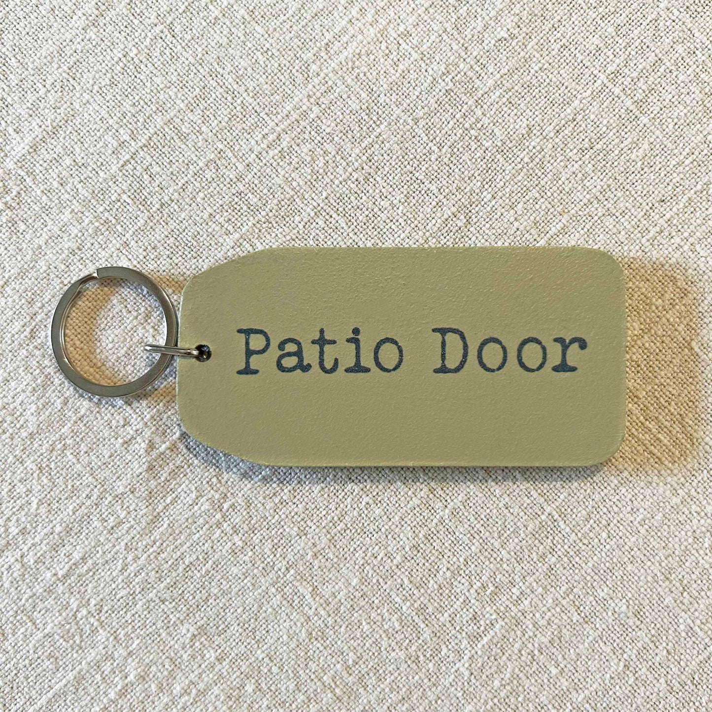 The Wooden Postcard Company - Patio Door - Wooden Key Tag