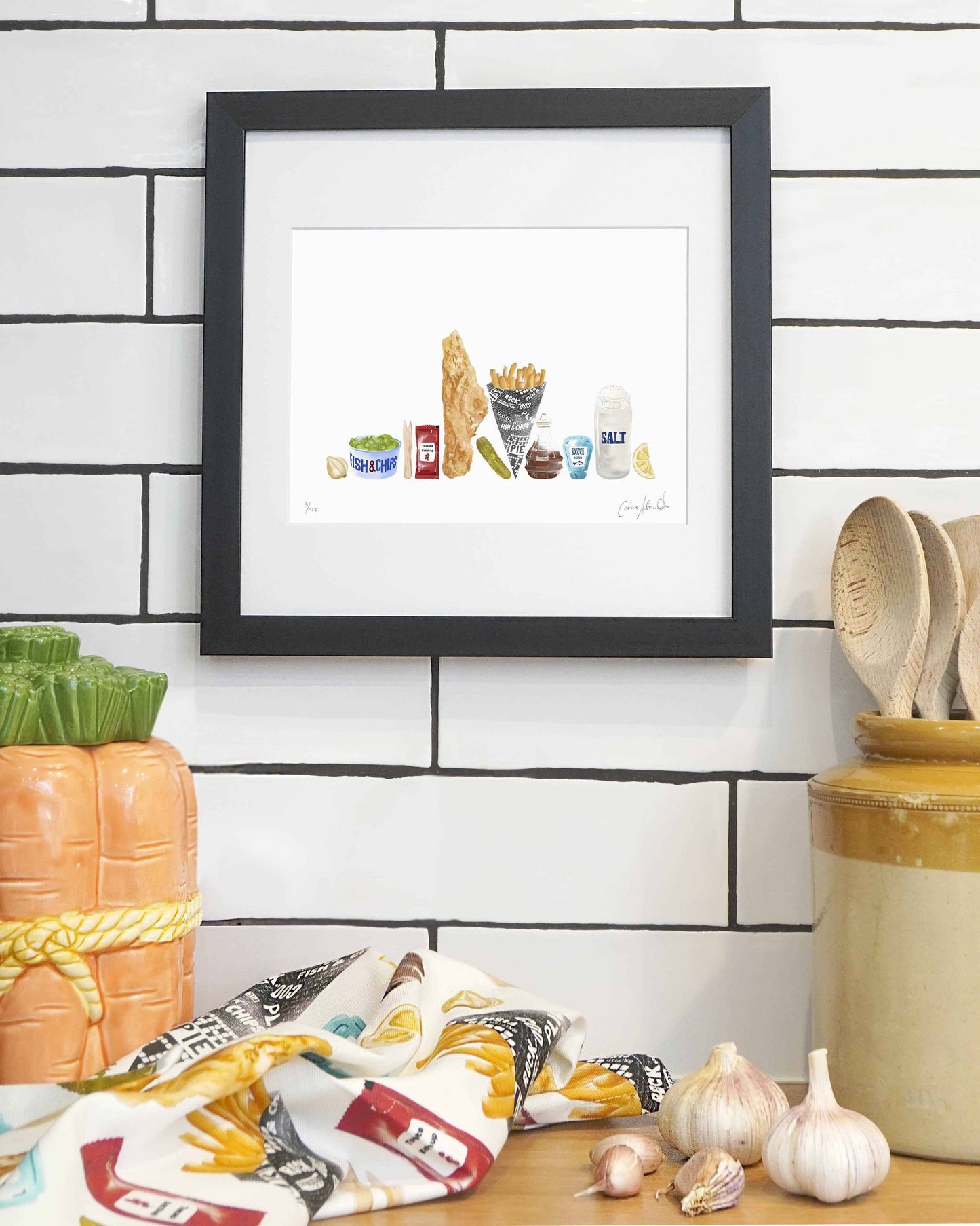 Fish & Chip - Framed Print - Classic British/English Food