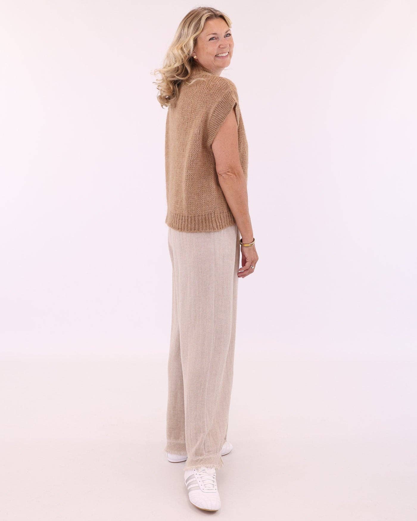 Alpaca Blend Cap Sleeve Tank Top