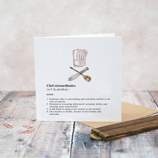 Toasted Crumpet - Chef Extraordinaire Card (Cello-Free)