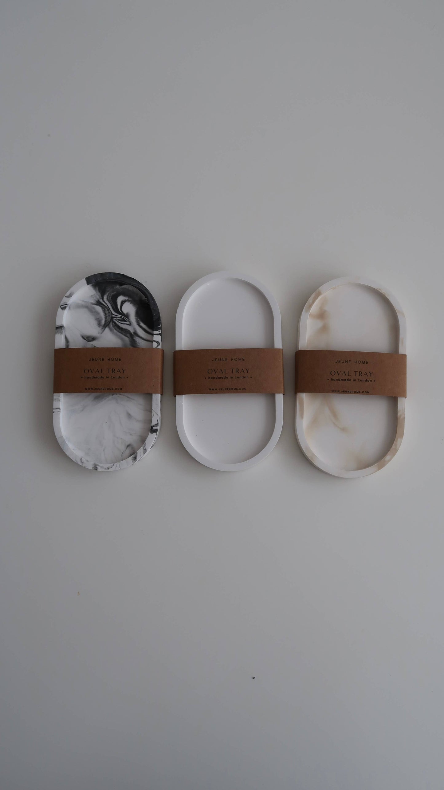 Jeune Home - Oval Concrete Tray | tray for candles | jewellery tray