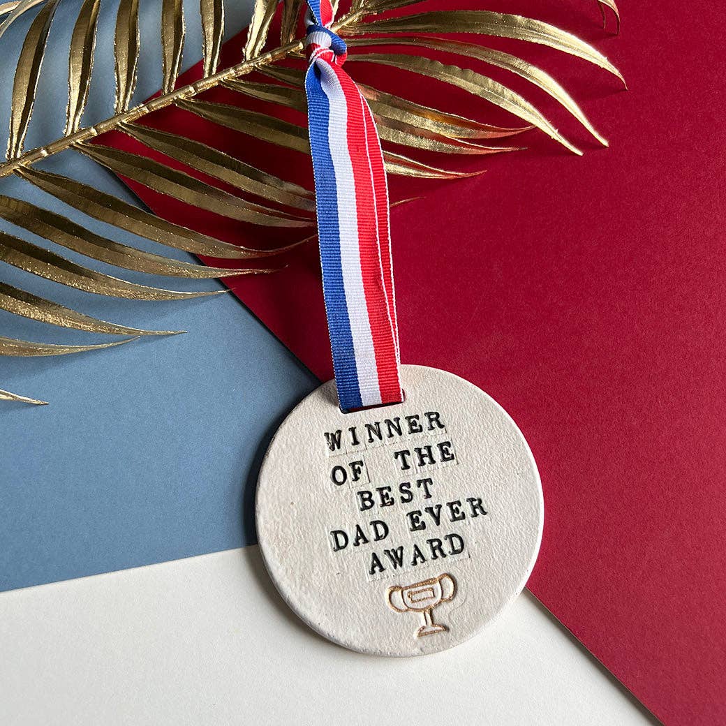 Best Dad Ever Award Medal