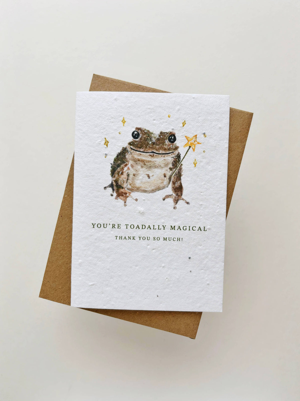 Honey & Incense - Plantable Thank You Toad Card