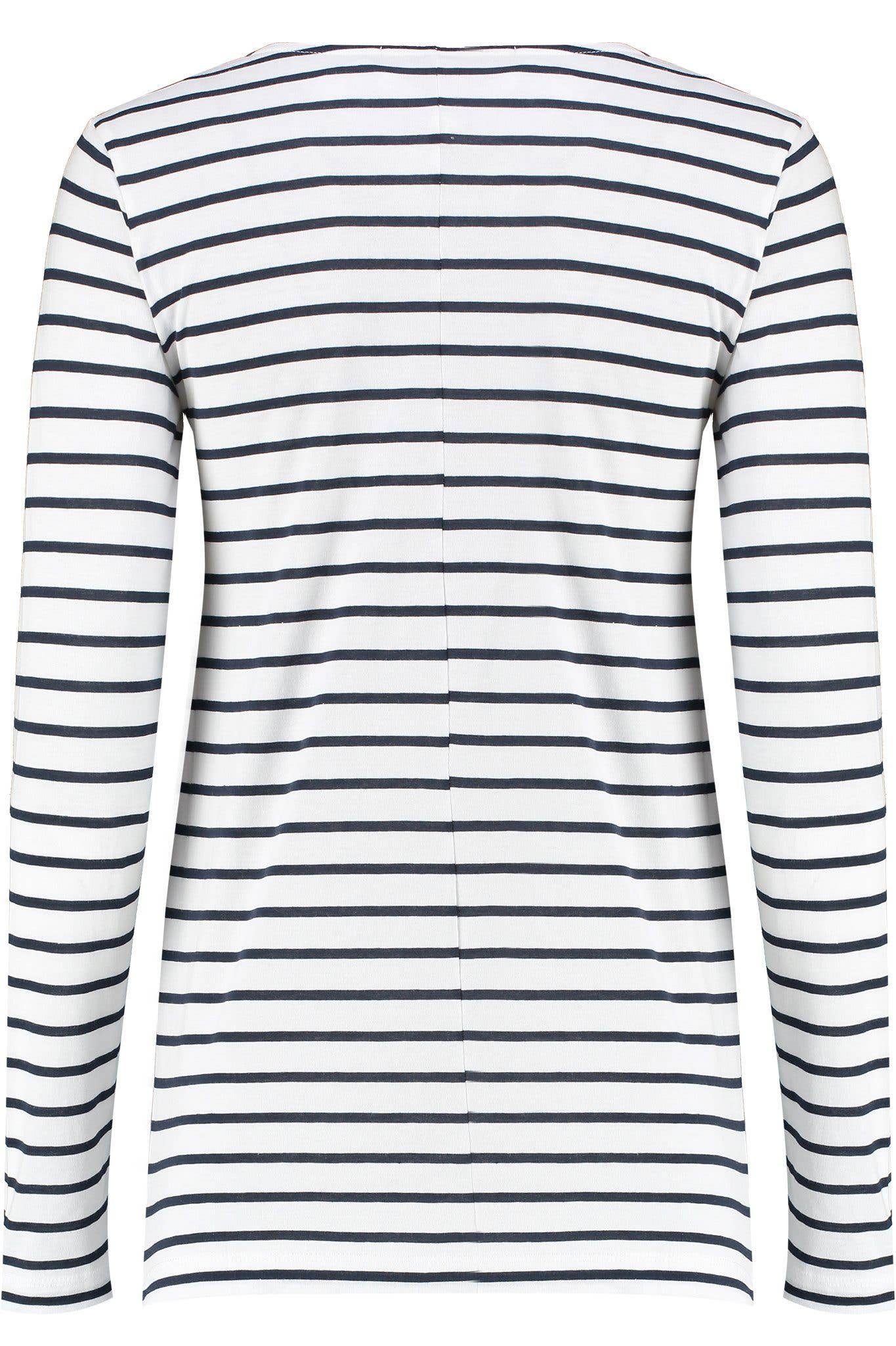 Ivy Layla Organic Cotton Crew Navy Breton:  100% Organic Cotton