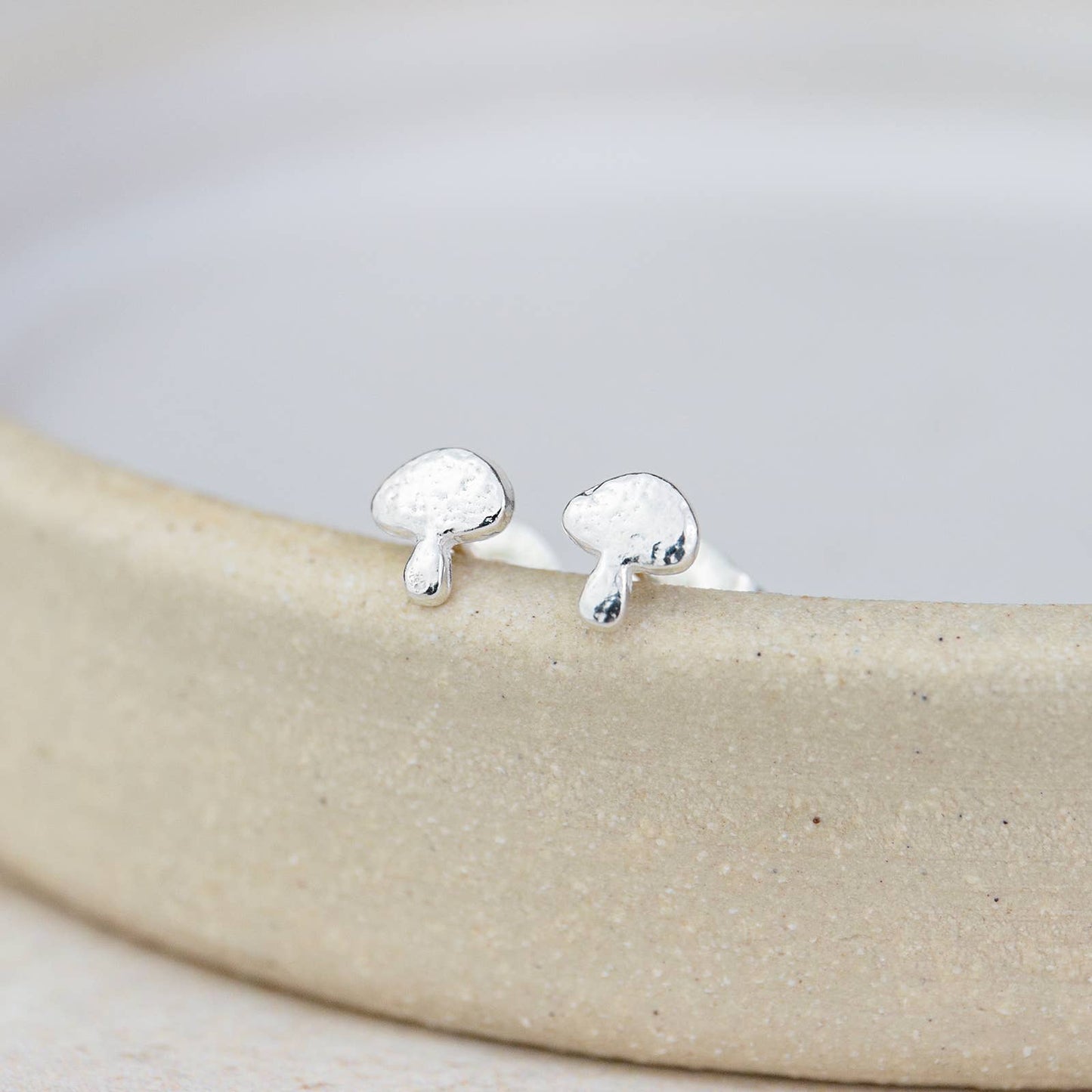 Sterling Silver Mini Studs - Mushroom