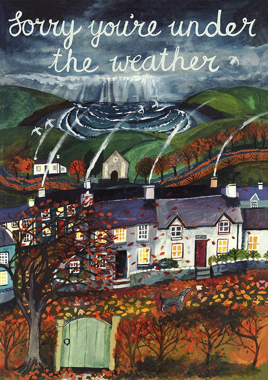 Driftwood Designs - Seasons Collection Under The Weather Large Greetings Card