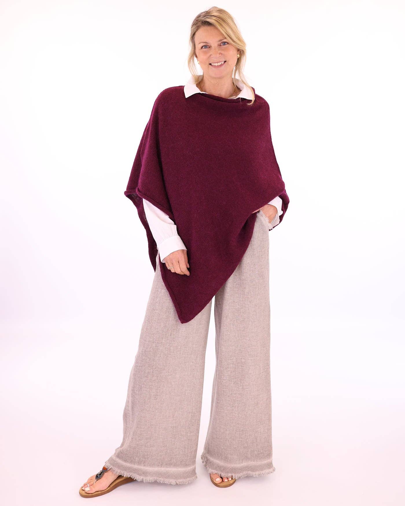 Linen and Cotton Blend Trousers