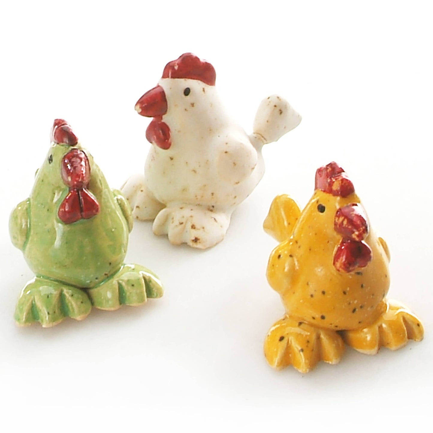 Mini Cute Cockerel Ceramic Figurine | Supplied at Random