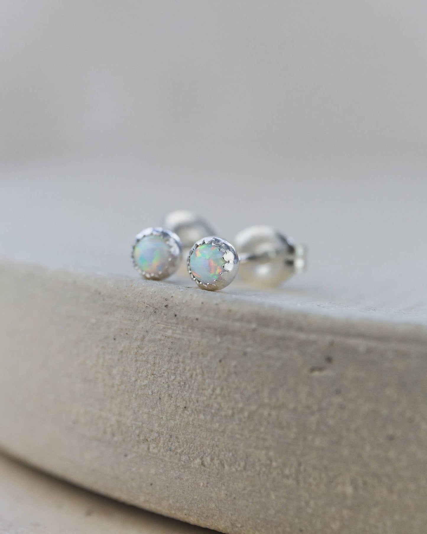 Lucy Kemp Jewellery - Sterling Silver Mini Gemstone Studs