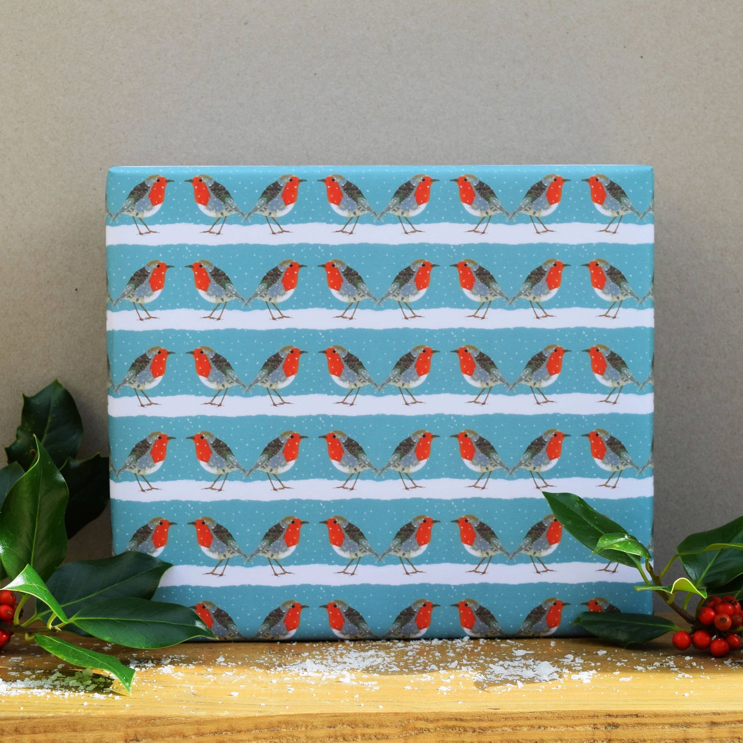 Christmas Robin Gift Wrap