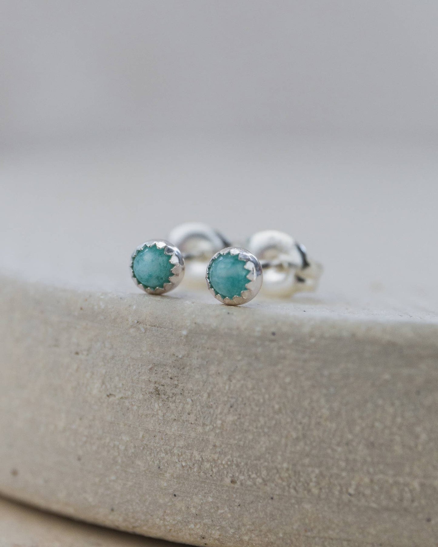 Lucy Kemp Jewellery - Sterling Silver Mini Gemstone Studs